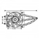 Ventilateur refroidissement du moteur Fiat Panda apres 2003