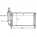 Radiateur refroidissement du moteur Fiat Punto 93-99 Lancia Ypsilon 00-03
