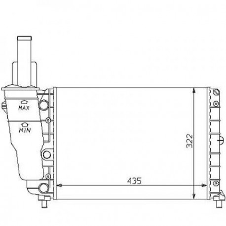 Radiateur refroidissement du moteur Lancia Ypsilon 00-03