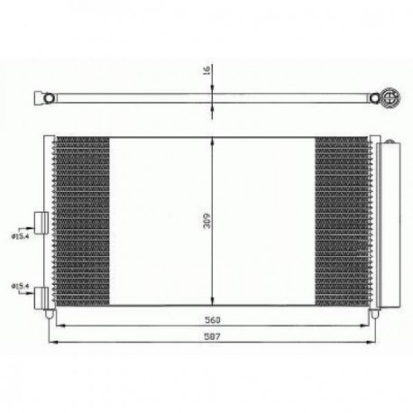 Condenseur climatisation Fiat Punto 99-03
