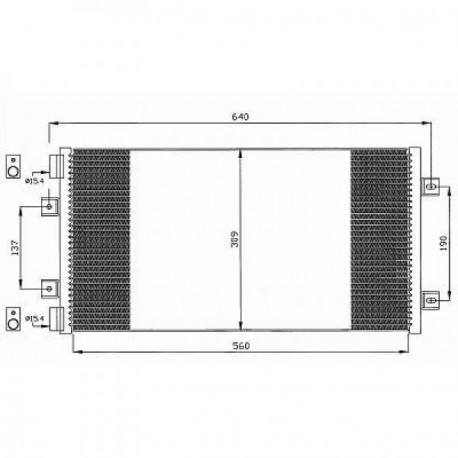 Condenseur climatisation Fiat Punto 99-03