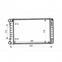 Radiateur refroidissement du moteur Fiat Punto apres 2003