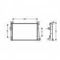 Radiateur refroidissement du moteur Fiat Idea apres 2004 Fiat Idea apres 2004