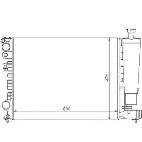 Radiateur refroidissement du moteur Citroen Evasion 94-02 Citroen Jumpy 04-06 Citroen Jumpy 95-03 Fiat Scudo 04-06 Fiat Scudo 95