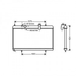 Radiateur refroidissement du moteur Citroen C4 08-10 Citroen C4 08-10 Citroen C5 08-