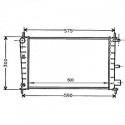 Radiateur refroidissement du moteur Ford Fiesta 95-99