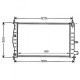 Radiateur refroidissement du moteur Mazda 121 96-99