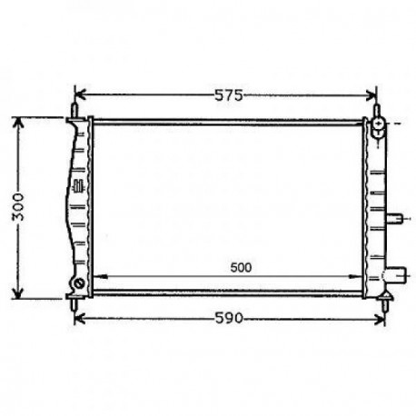 Radiateur refroidissement du moteur Mazda 121 96-99