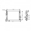 Radiateur refroidissement du moteur Ford C-Max 03-07 Ford C-Max apres 2007 Ford Focus II 04-07