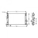 Radiateur refroidissement du moteur Volvo S40/V50 apres 2004 Volvo S40/V50 apres 2004 Volvo S40/V50 apres 2004