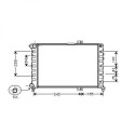  Radiateur Eau ALFA ROMEO 166 2.0 16V 114KW.M/A.+/-AC 