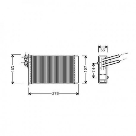Radiateur de chauffage AUDI B3/B4