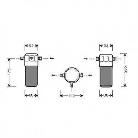 deshydrateur AUDI 80 tous modeles Essence 