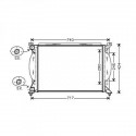 Radiateur refroidissement du moteur Seat Exeo apres 2009