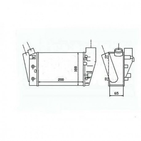 Intercooler échangeur Audi A4 00-04