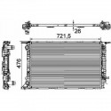Radiateur refroidissement du moteur Audi A4 07-