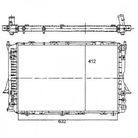 Radiateur refroidissement du moteur Audi A6 94-97