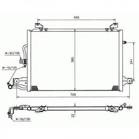  Berline Radiateur Eau AUDI 100.A6. tous ess. ER + 2.5 TDI 