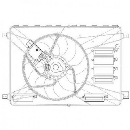  Ventilateur de Radiateur S-MAX 06->> 370mm 