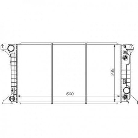Radiateur refroidissement du moteur Ford Transit 86-91