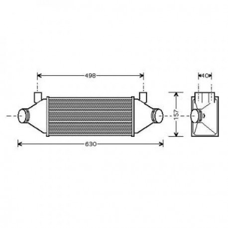 Intercooler échangeur Ford Transit 00-06