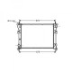 Radiateur refroidissement du moteur Ford Transit 00-06