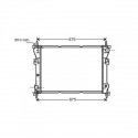 Radiateur refroidissement du moteur Ford Transit 00-06