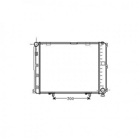 Radiateur refroidissement du moteur Mercedes W124 93-95 200-320E  Mercedes W124 93-95 200-320E 