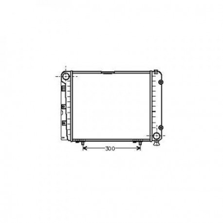 Radiateur refroidissement du moteur Mercedes W201 82-93 190E/D  Mercedes W124 85-93 200-300E  Mercedes W124 93-95 200-320E 