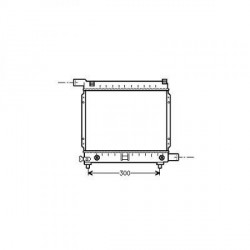 Radiateur refroidissement du moteur Mercedes W201 82-93 190E/D 