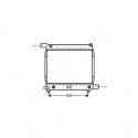 Radiateur refroidissement du moteur Mercedes W201 82-93 190E/D 
