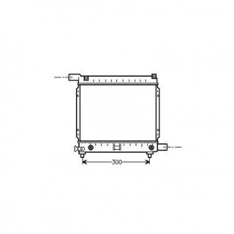 Radiateur refroidissement du moteur Mercedes W201 82-93 190E/D  Mercedes W124 85-93 200-300E 