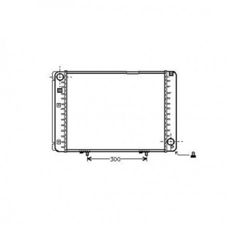 Radiateur refroidissement du moteur Mercedes W201 82-93 190E/D 
