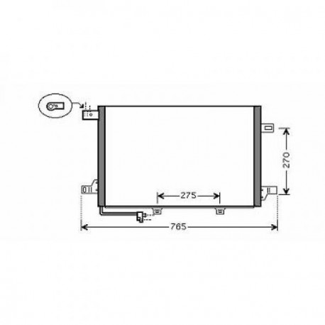 Condenseur climatisation Mercedes Classe A W169 04-08