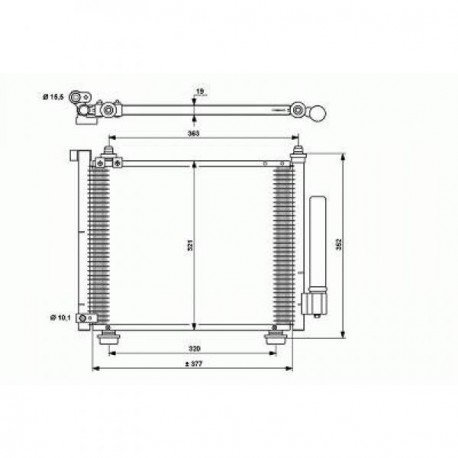 condenseur AGILA03-07 avec filtre déshydrateur