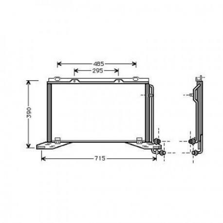  Condenseur DB W210. E200 KOMPRESSOR 