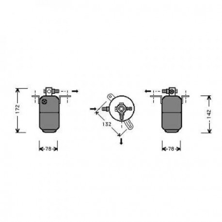 Filtre déshydratant climatisation Mercedes Classe E W210 95-99