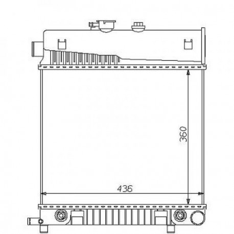 Radiateur refroidissement du moteur Mercedes Classe C W202 93-00 180-280 Mercedes CLK C208 97-02