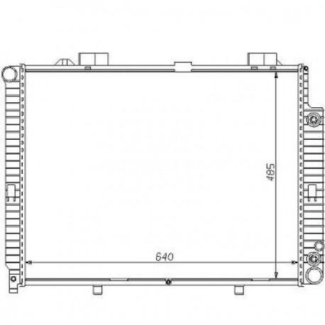  Radiateur Eau W 210 E200-320.200-250D.A/M+/-AC 