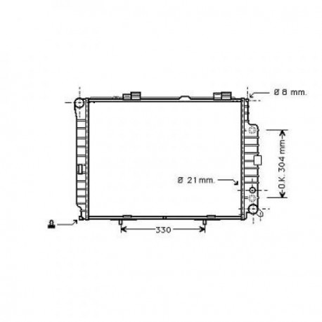  Radiateur Eau W220. S320 A.+/-AC 