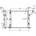 Radiateur refroidissement du moteur Mercedes Vito VAN/V-Class 96-03