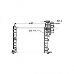 Radiateur refroidissement du moteur Mercedes Vito VAN/V-Class 96-03