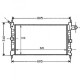 Radiateur refroidissement du moteur Opel Astra F 91-97
