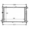 Radiateur refroidissement du moteur Opel Astra F 91-97