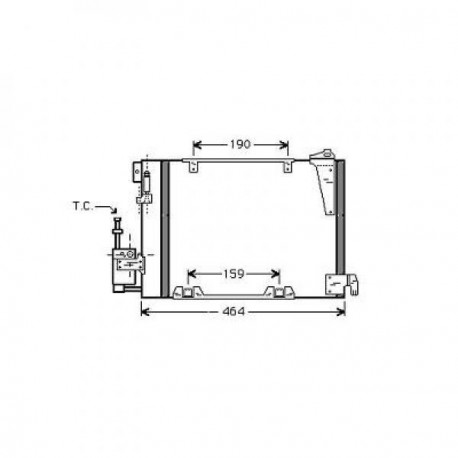  Condenseur ASTRA G. pour 1.7+2.0 DTI 