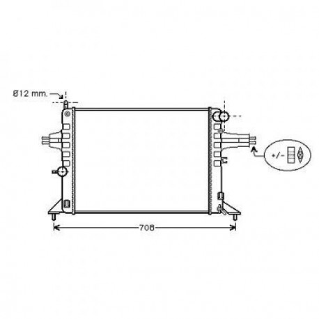 Radiateur refroidissement du moteur Opel Astra G 97-04