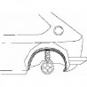 intérieur Elargisseur d'aile Arrière Gauche Opel Astra. ASTRA 2/4-portes 