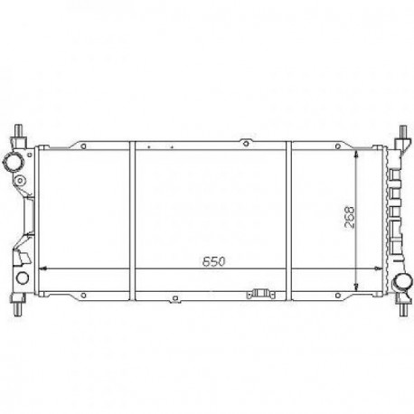 Radiateur refroidissement du moteur Opel Corsa B 93-00