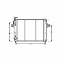  Radiateur GRAND CHEROKEE II. 4.0i. 3960cc. +/- AC. 