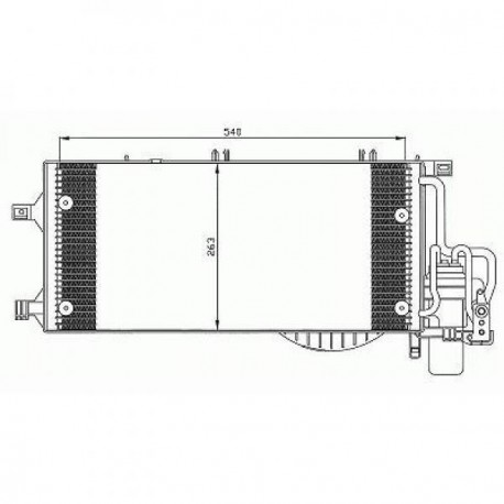  Condenseur CORSA C. 1.7 D DTI 55KW 
